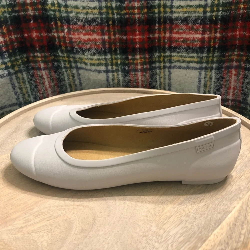 NWOB Hunter Original Tour Ballerina Flats Zinc Grey size 8